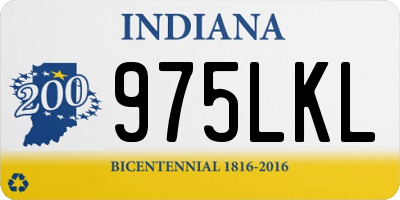 IN license plate 975LKL
