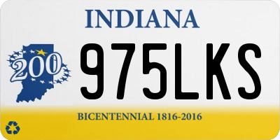 IN license plate 975LKS