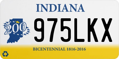 IN license plate 975LKX