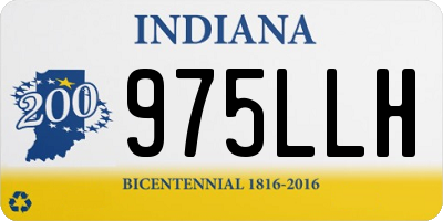 IN license plate 975LLH