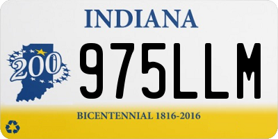 IN license plate 975LLM