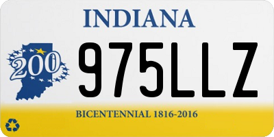 IN license plate 975LLZ