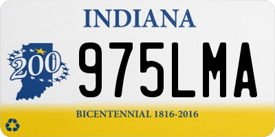 IN license plate 975LMA