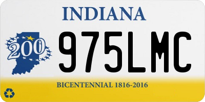 IN license plate 975LMC