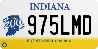 IN license plate 975LMD