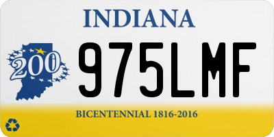 IN license plate 975LMF