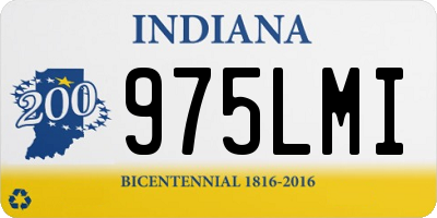 IN license plate 975LMI