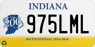 IN license plate 975LML
