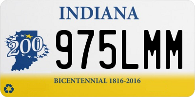 IN license plate 975LMM