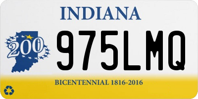 IN license plate 975LMQ