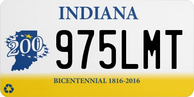 IN license plate 975LMT