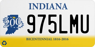 IN license plate 975LMU
