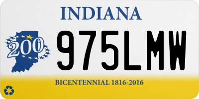 IN license plate 975LMW