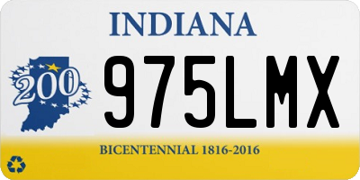 IN license plate 975LMX