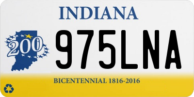 IN license plate 975LNA