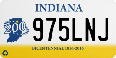 IN license plate 975LNJ