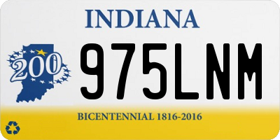 IN license plate 975LNM