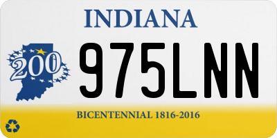 IN license plate 975LNN