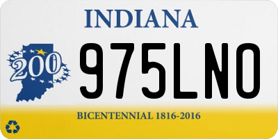 IN license plate 975LNO