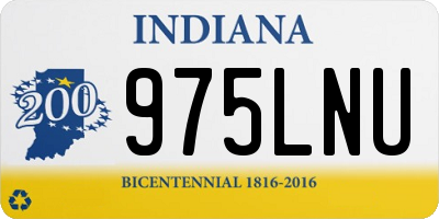 IN license plate 975LNU