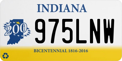 IN license plate 975LNW