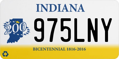 IN license plate 975LNY