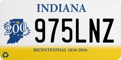 IN license plate 975LNZ