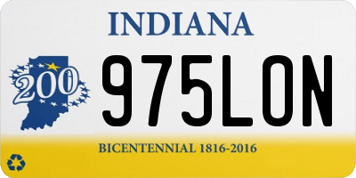 IN license plate 975LON