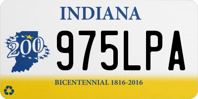 IN license plate 975LPA