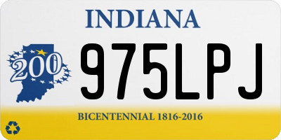 IN license plate 975LPJ