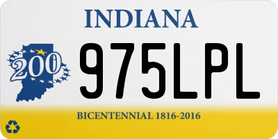IN license plate 975LPL