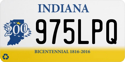 IN license plate 975LPQ