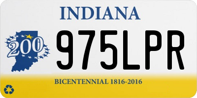 IN license plate 975LPR
