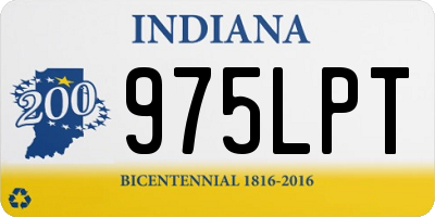 IN license plate 975LPT