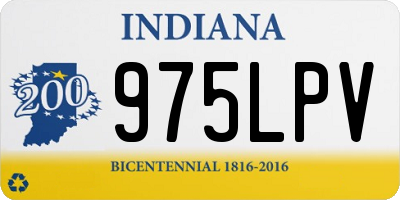 IN license plate 975LPV