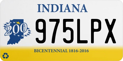 IN license plate 975LPX