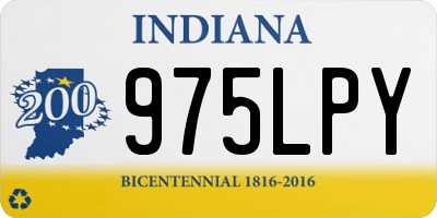 IN license plate 975LPY