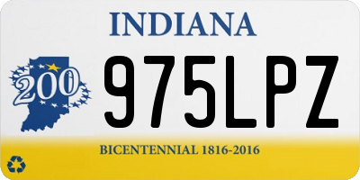 IN license plate 975LPZ