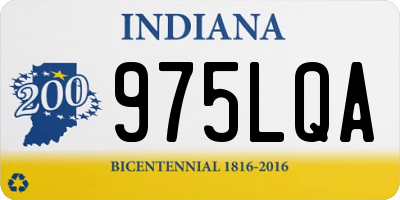 IN license plate 975LQA