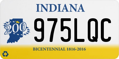 IN license plate 975LQC