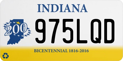IN license plate 975LQD