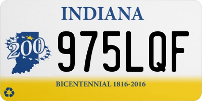 IN license plate 975LQF
