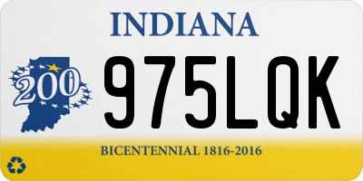 IN license plate 975LQK