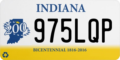 IN license plate 975LQP