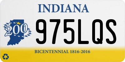 IN license plate 975LQS