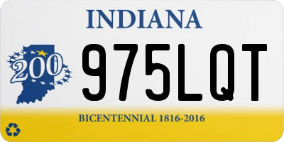 IN license plate 975LQT