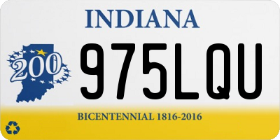 IN license plate 975LQU