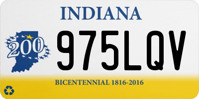 IN license plate 975LQV