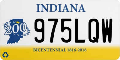 IN license plate 975LQW