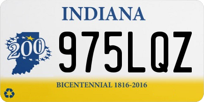IN license plate 975LQZ